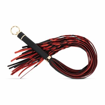 Easytoys Fetish - Flogger 64 cm - Rood en Zwart