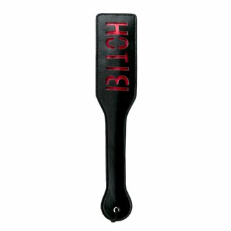 Easytoys Fetish - Zwarte Leren Paddle - Bitch