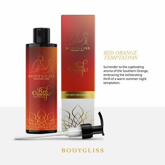 BodyGliss - Massage Olie En Glijmiddel in 1 Rode Sinaasappel - 150 ml