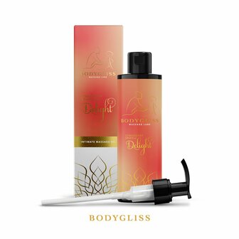 BodyGliss - Massage Olie En Glijmiddel in 1 Aardbei &amp; Champagne - 150 ml