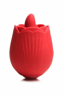 BLOOMGASM - French Rose Lik- en Vibratiestimulator - Rood