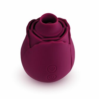 Skins Rose Buddies - The Rose Flutterz Vibrator - Wijnrood