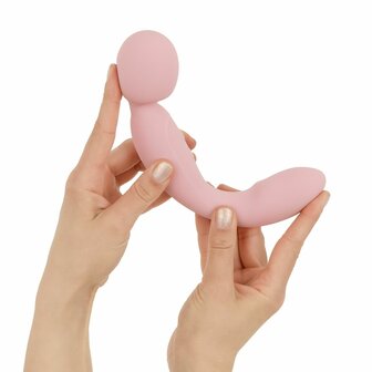 Good Vibes Only - Dubbelzijdige Wand Vibrator - Soft Silicone - Roze