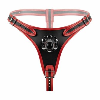Easytoys Fetish - Triple Dildo Strap-On Harness