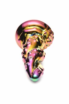 Creature Cocks - Betoverende Regenboog Glazen Dildo - Geel &amp; Roze