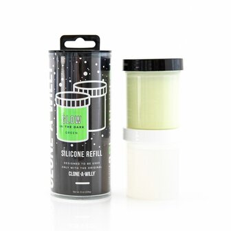 Clone-A-Willy - Navulling Siliconenrubber - Glow in the Dark Groen