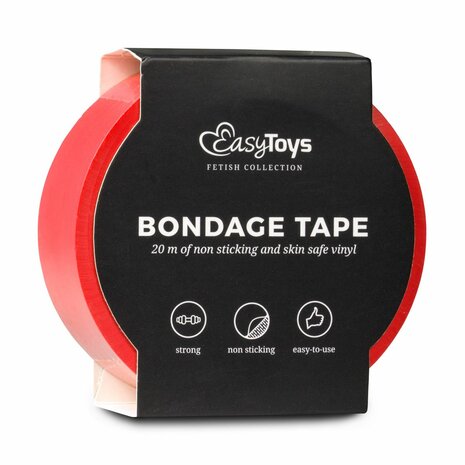 Easytoys Fetish - Rode bondagetape - 20m
