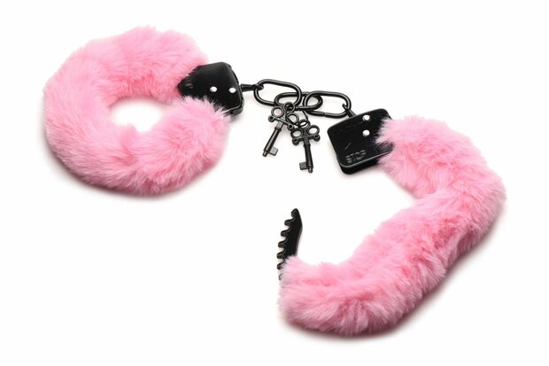 XR Brands - Cuffed in Fur Handboeien - Roze