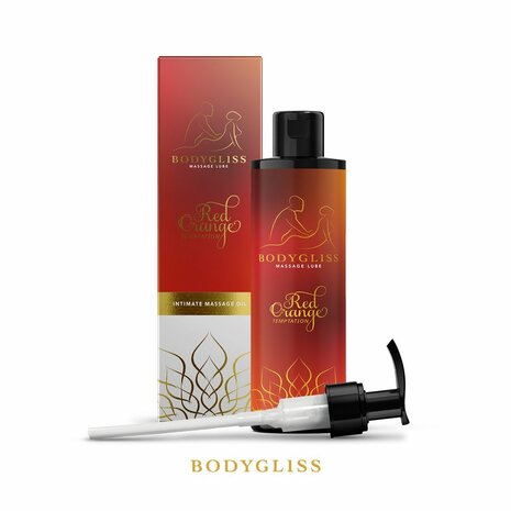 BodyGliss - Massage Olie En Glijmiddel in 1 Rode Sinaasappel - 150 ml