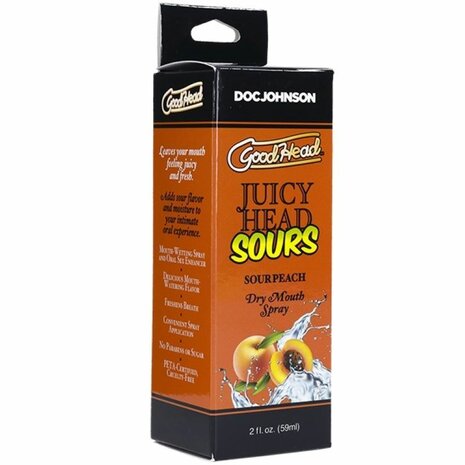 Doc Johnson - GoodHead Juicy Head Dry Mouth Spray - Perzik - 60 ml