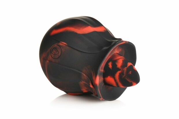 BLOOMGASM - Black Kiss Rimmende Roos Vibrator - Rood/Zwart