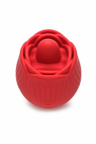 BLOOMGASM - French Rose Lik- en Vibratiestimulator - Rood