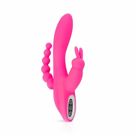 Teazers &ndash; Dubbele Rabbit Vibrator &ndash; Roze