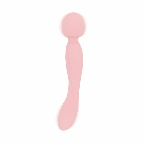 Good Vibes Only - Dubbelzijdige Wand Vibrator - Soft Silicone - Roze