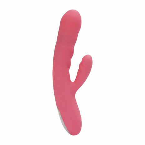 SVAKOM - Avery Thrusting Rabbit Vibrator - Aardbei Roze