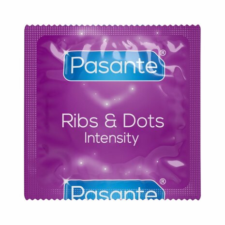 Pasante &ndash; Ribs & Dots Condooms &ndash; 12 stuks
