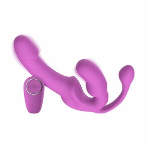 Teazers – Strapless Strap-On met Voor haar Plug – Pink